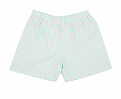 Shelton Shorts Broadcloth-Grace Bay Green Stripe