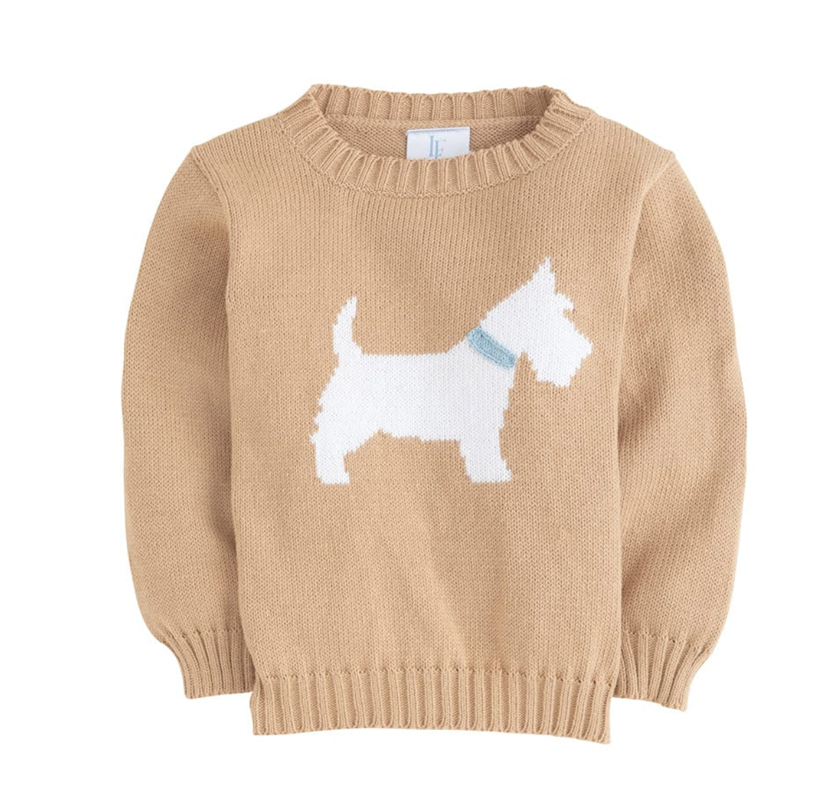 Intarsia Sweater-Boy Scottie Dog