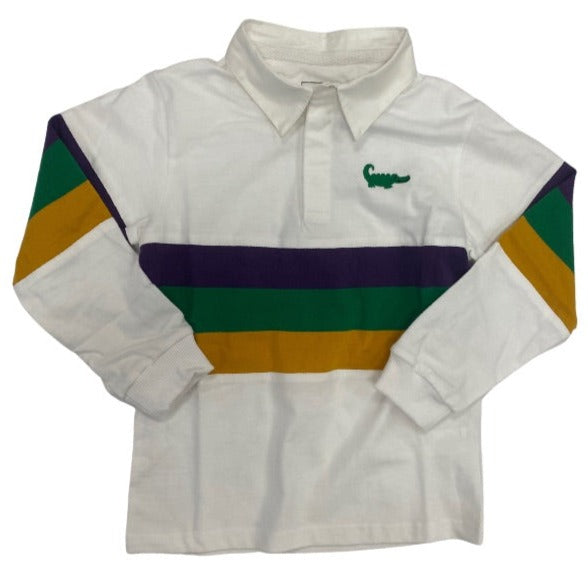 Mardi Gras Rugby LS Shirt - Mumzie's Children