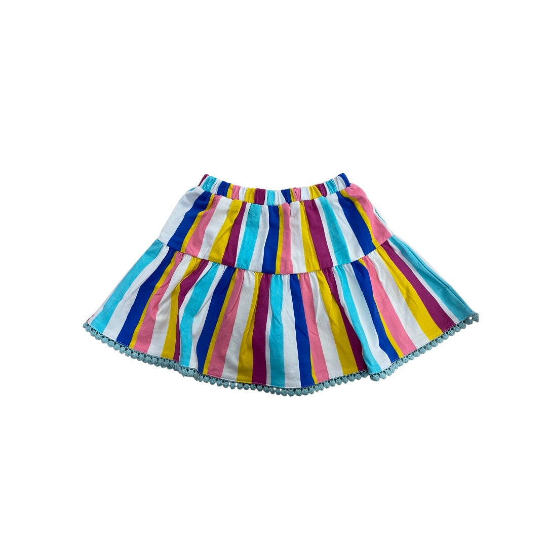 Cartwheels Skirt-Multicolor Stripes - Mumzie's Children