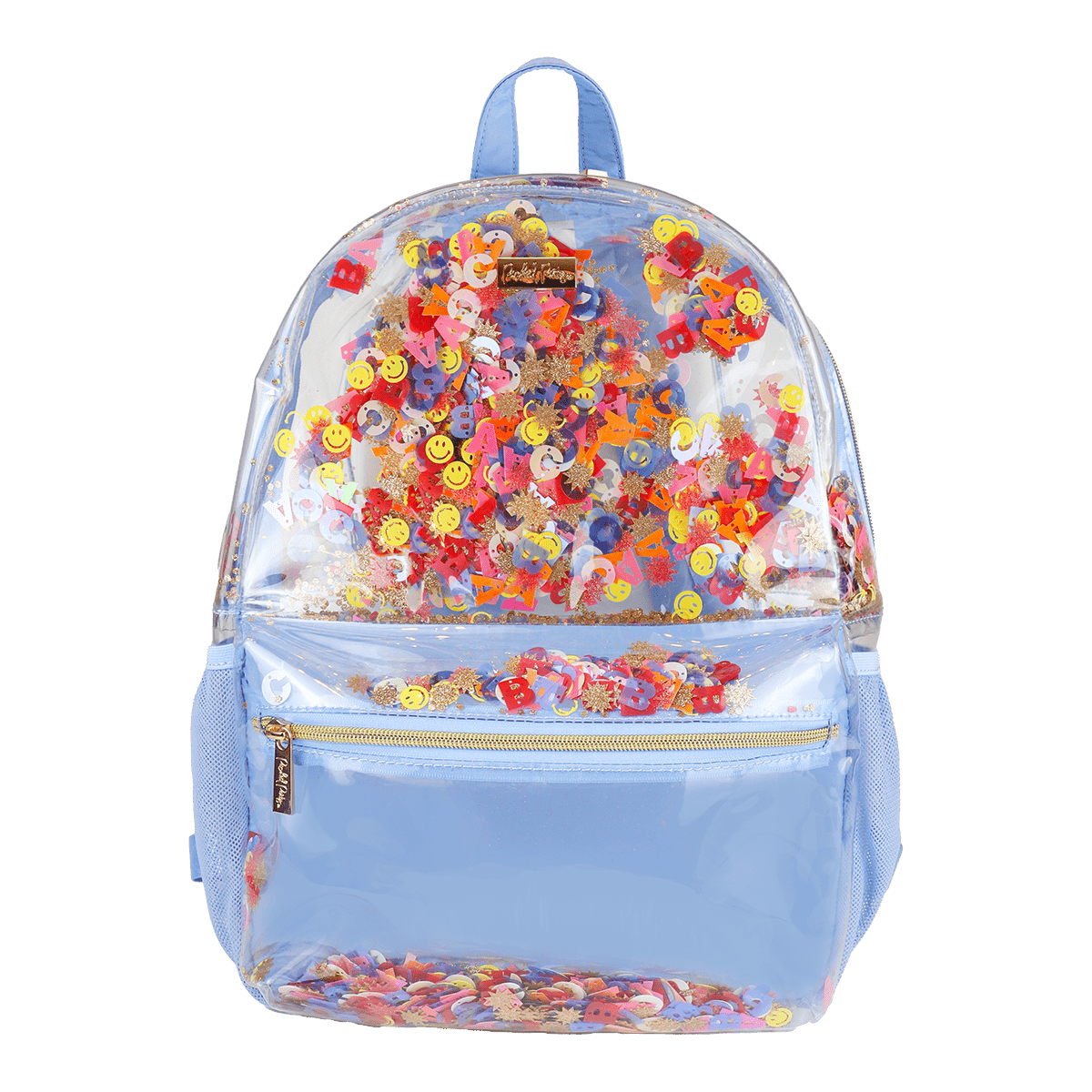 Packed Party - Little Letters Confetti Clear Backpack