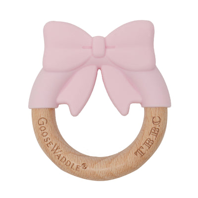 GooseWaddle + Pello - The Beaufort Bonnet Company Pink Bow Teether