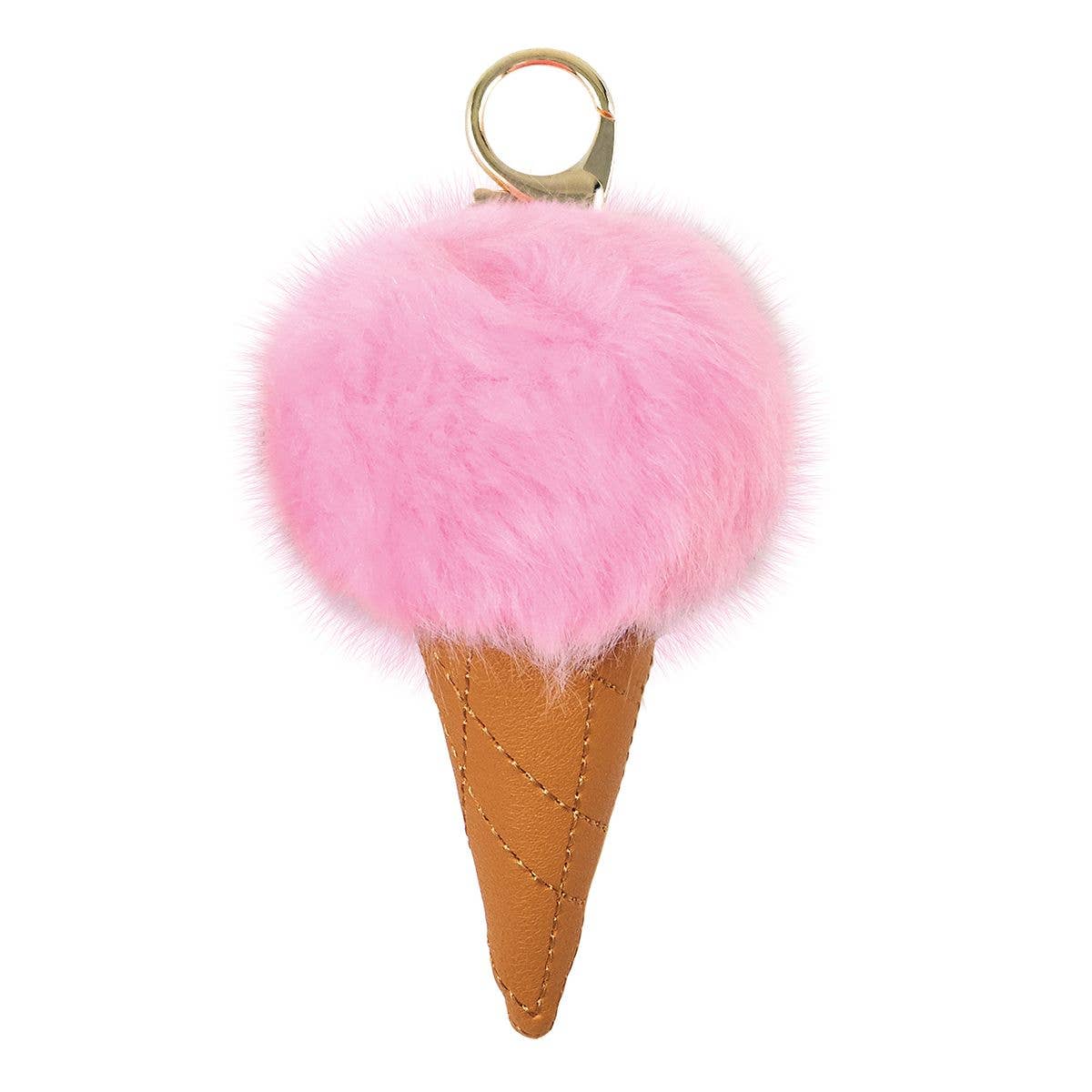 Iscream - Pink Ice Cream Pom-Pom Clip