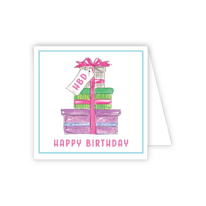 RosanneBeck Collections - Happy Birthday Stack Pack Presents Enclosure Card