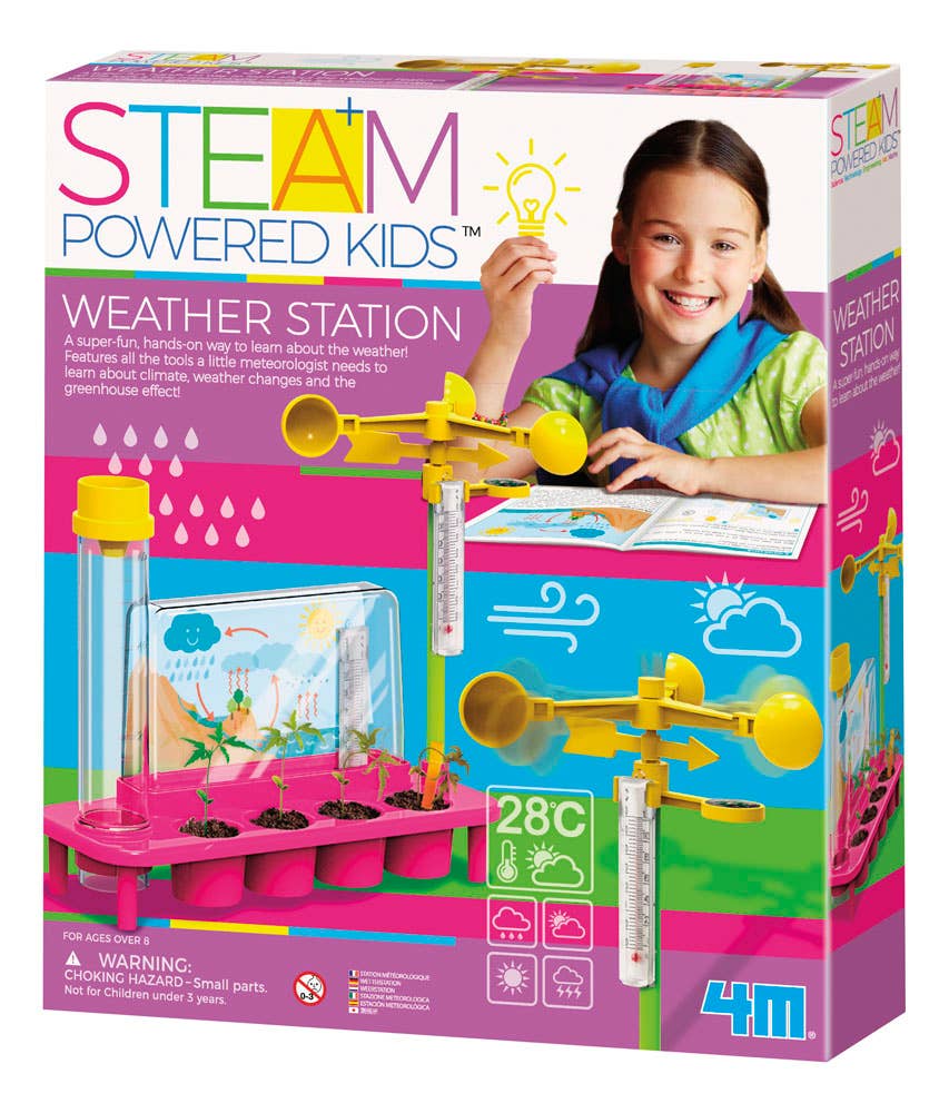 Toysmith - 4M STEAM Powered Girls Weather Station Toy, Multicolor - Mumzie's Children
