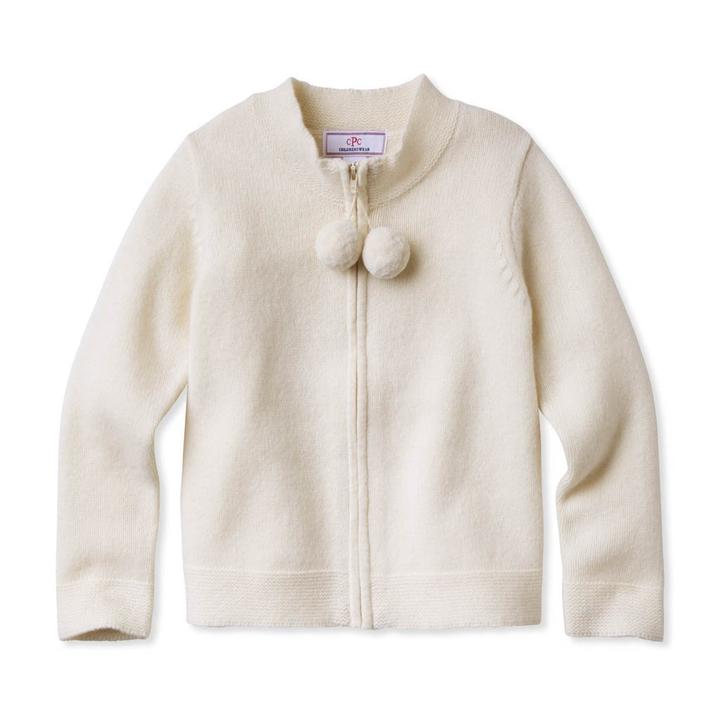 Pippa Pom Pom Sweater- Ivory - Mumzie's Children
