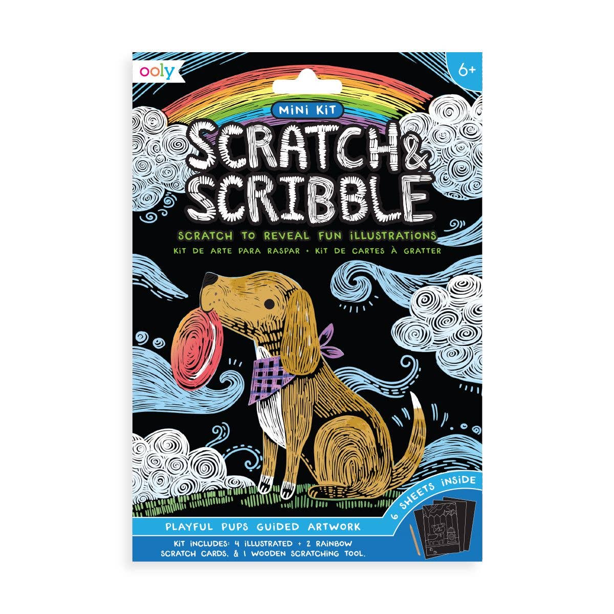 OOLY - Mini Scratch & Scribble Art Kit: Playful Pups - Mumzie's Children