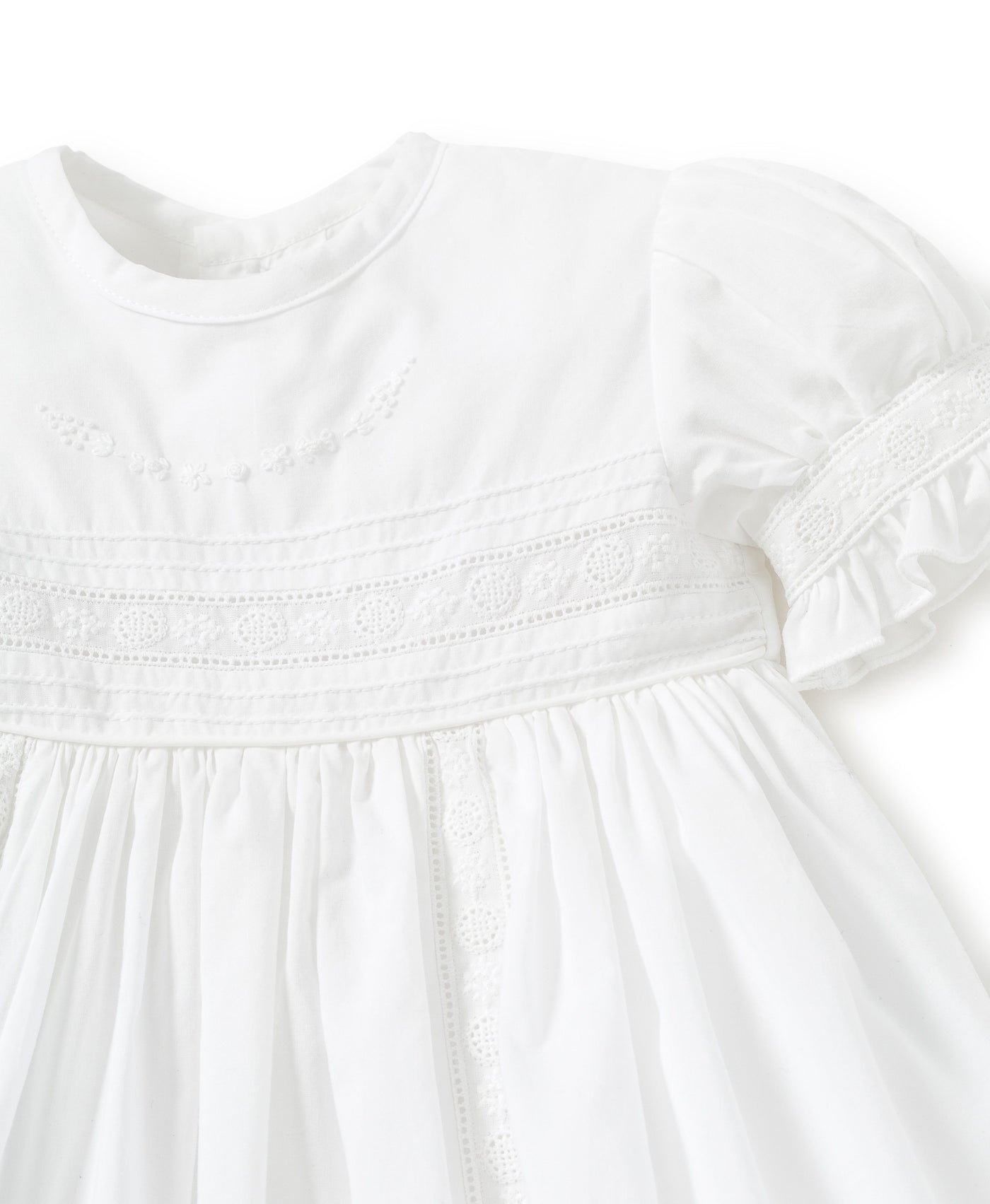 Kissy Kissy Nicole Baptism Short Sleeve Gown & Hat Set - Mumzie's Children