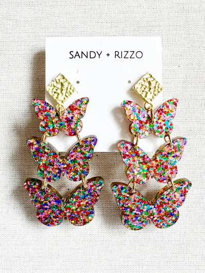 Sandy + Rizzo - Confetti Triple Butterfly