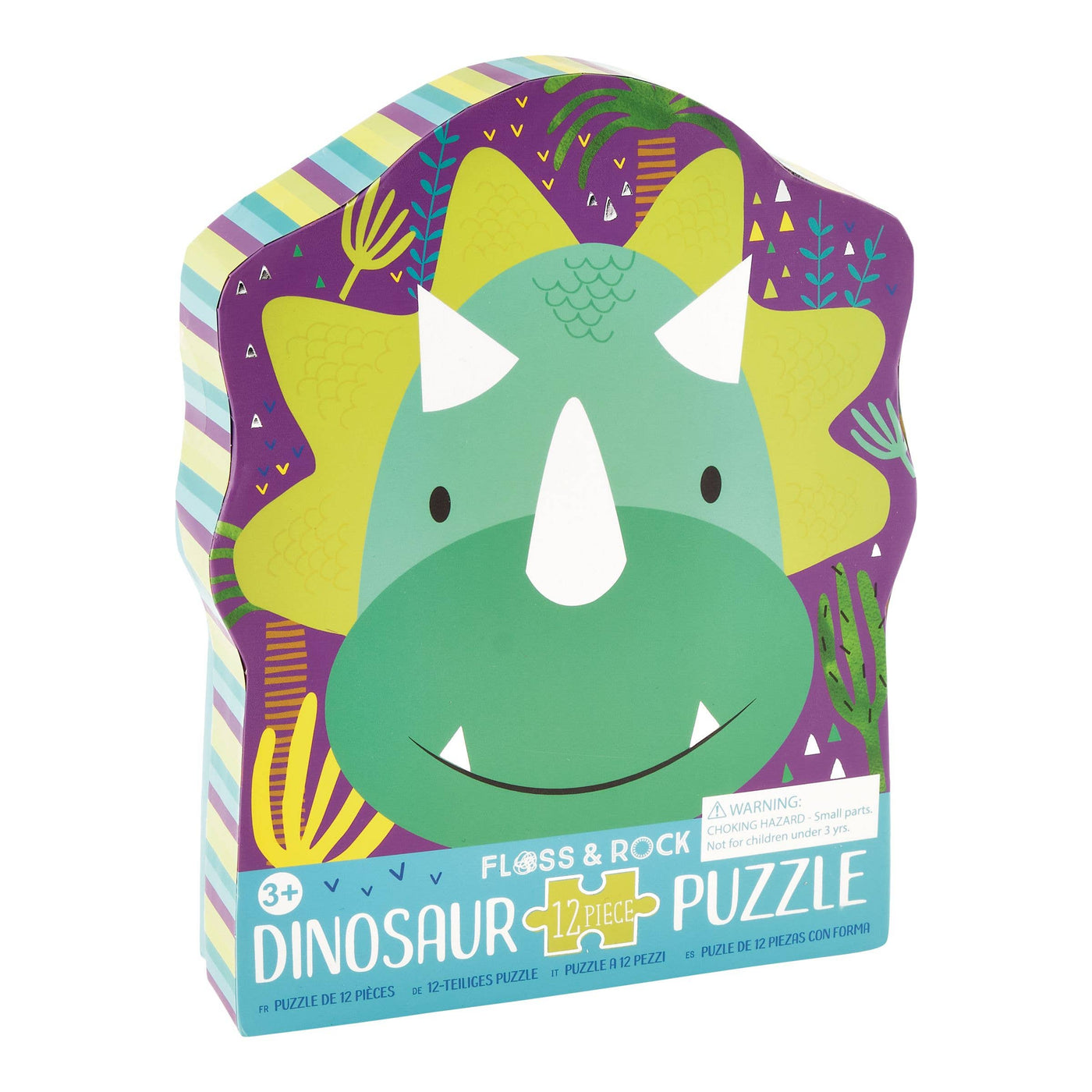 Floss and Rock - Dinosuar 12pc Shaped Jigsaw Puzzle - Mumzie's Children