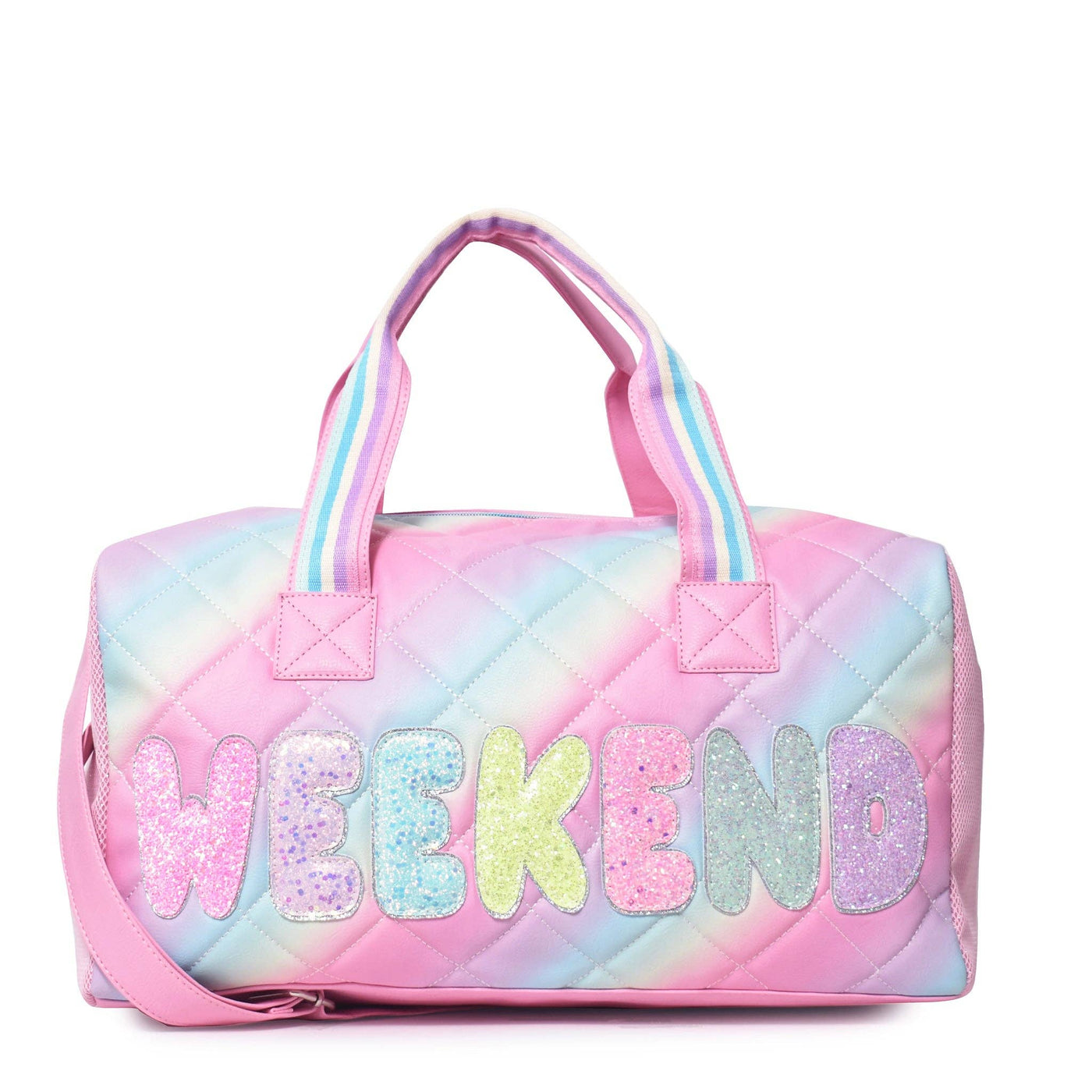 Miss Gwen's OMG Accessories - 'Weekend' Quilted Ombre Large Duffle Bag