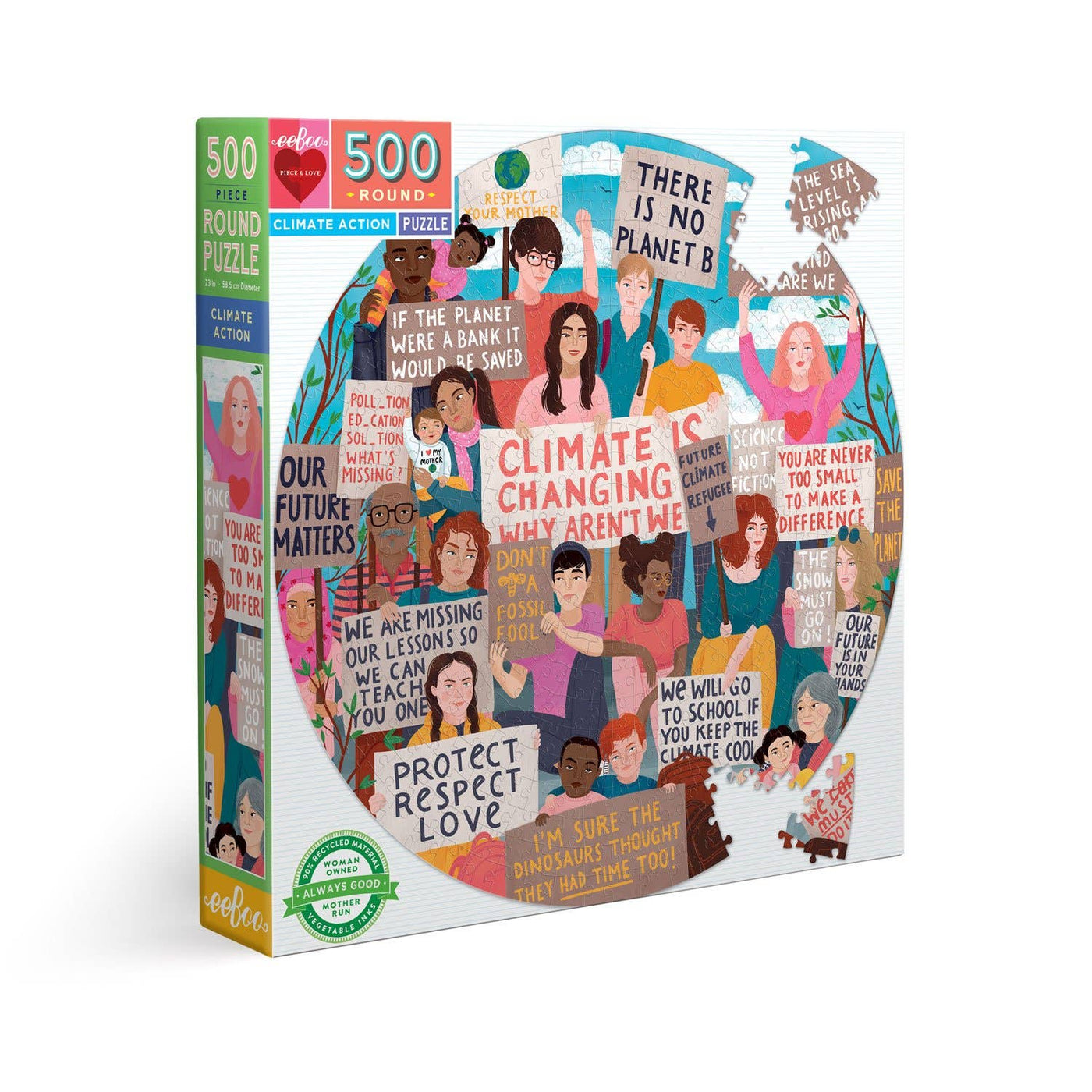 eeBoo - Climate Action 500 Piece Puzzle - Mumzie's Children