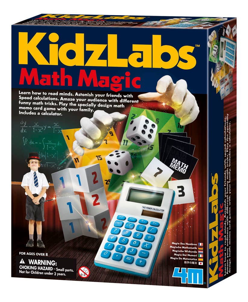 Toysmith - 4M Math Magic Puzzles and Games DIY Kit - Mumzie's Children