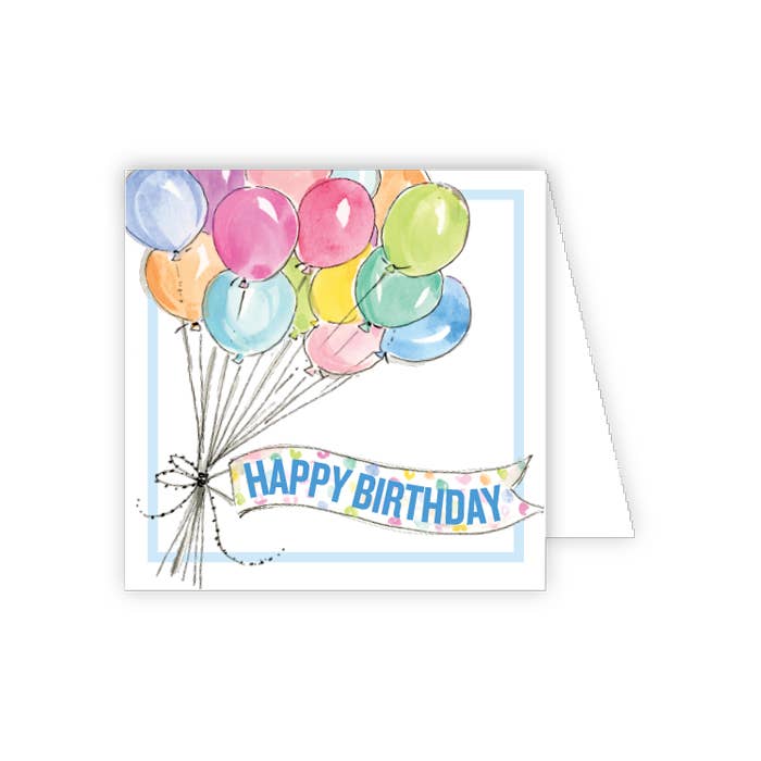 RosanneBeck Collections - Happy Birthday Bunch of Balloons Enclosure Card