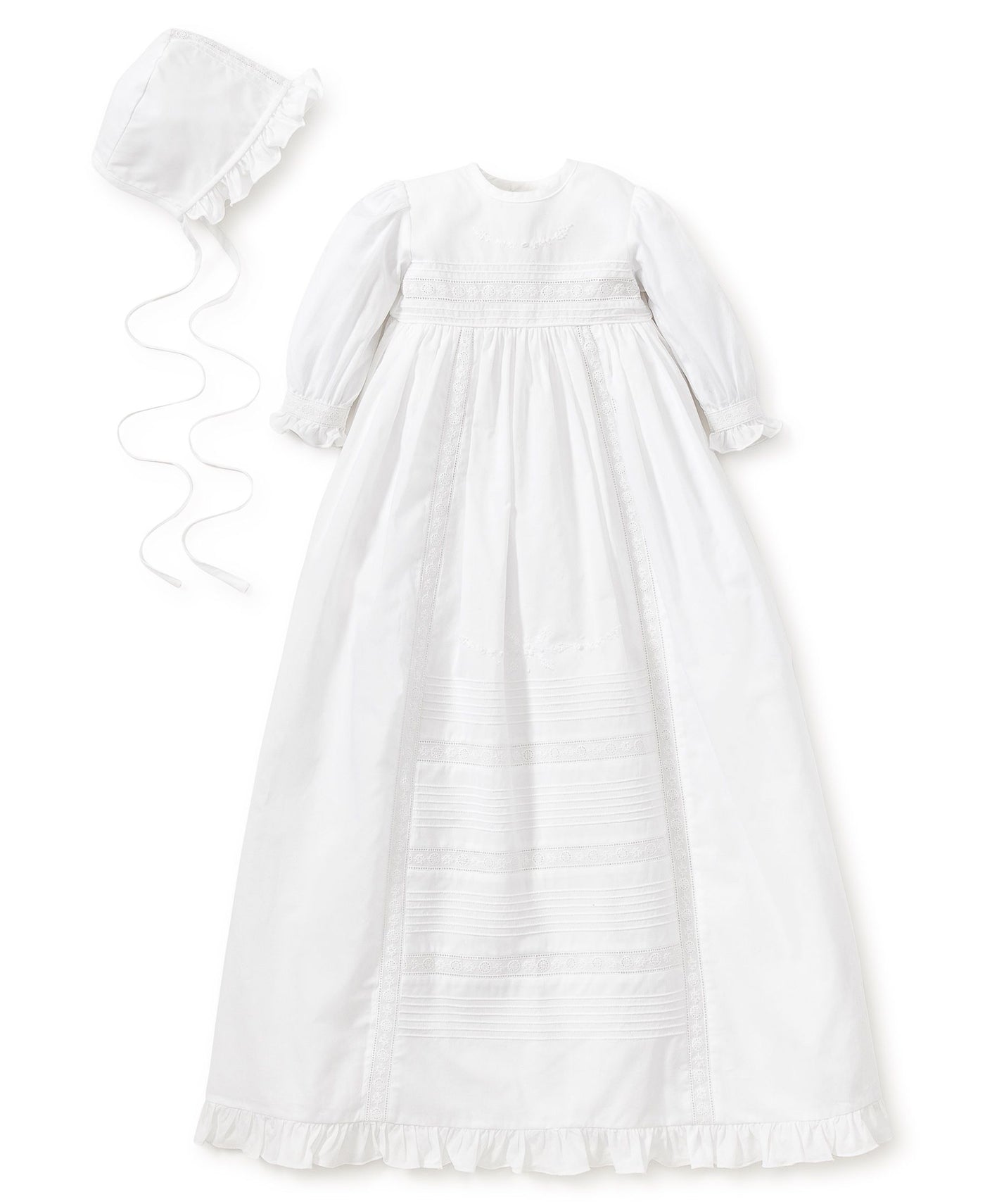 Kissy Kissy Nicole Baptism Long Sleeve Gown & Hat Set - Mumzie's Children