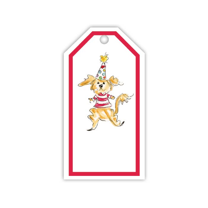 RosanneBeck Collections - Handpainted Party Pooch Gift Tag 10PK